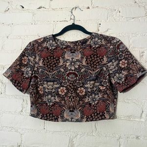 ASOS Satin floral Crop Top / sz 4 $72